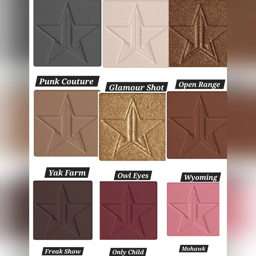 Jeffree Star Cosmetics Eyeshadow Singles - 1/$7, 2/$12, 3/$15 Ask for Your Favs!